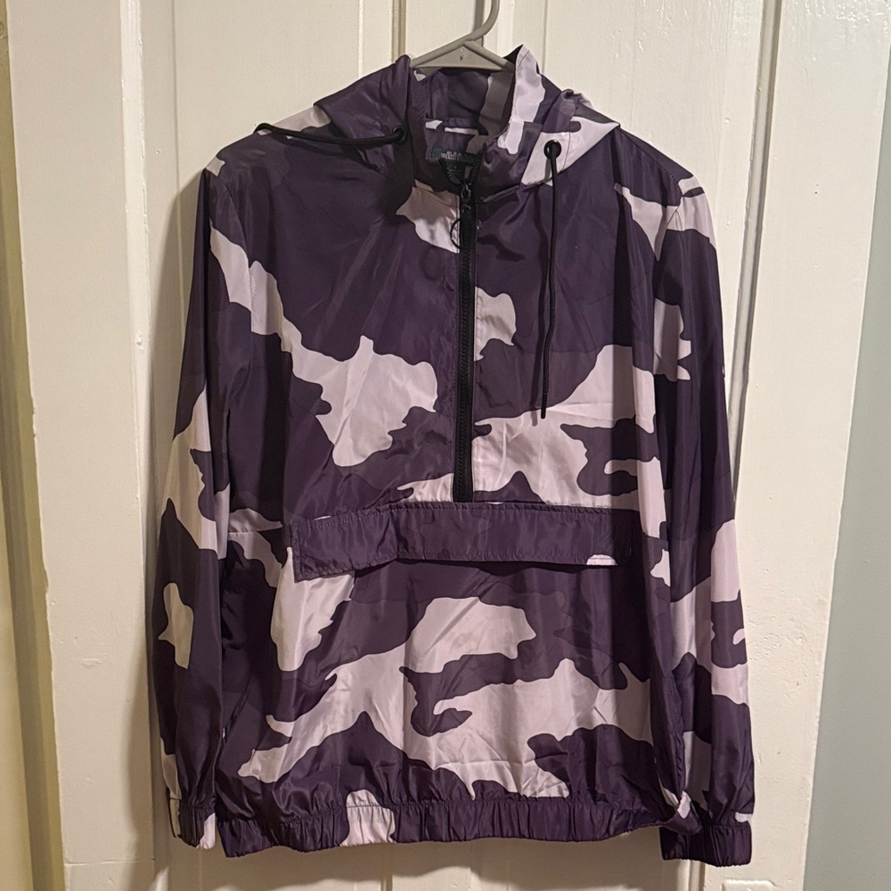 Wild Fable Purple and White Camouflage Jacket